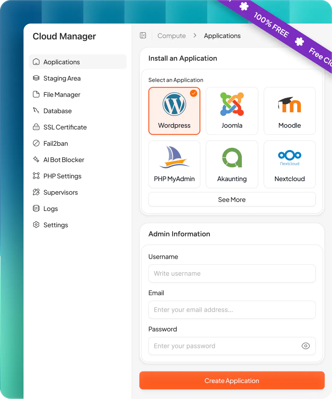 Free Cloud Server Management Panel